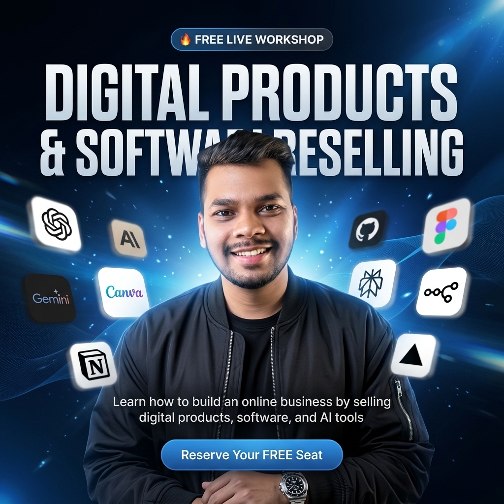 Digital Products & Software Reselling - Live Free Workshop